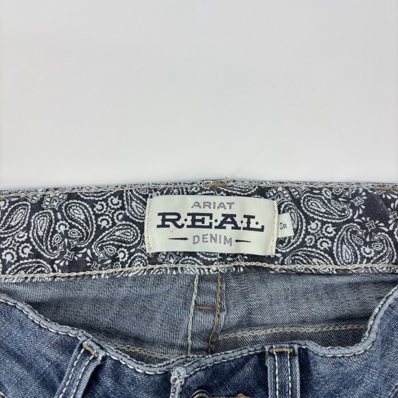 Ariat Real Me Denim Blue Jeans Bootcut Women's Size 30 R Western - Picture 3 of 12
